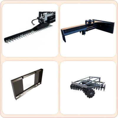  Disc Harrow for post driver skid steer with short delivery 