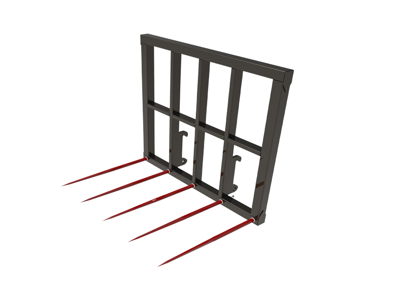 Wiellader hooivorken